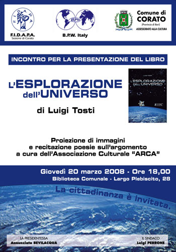 Presentazione del Libro 'L'Esplorazione dell'Universo'