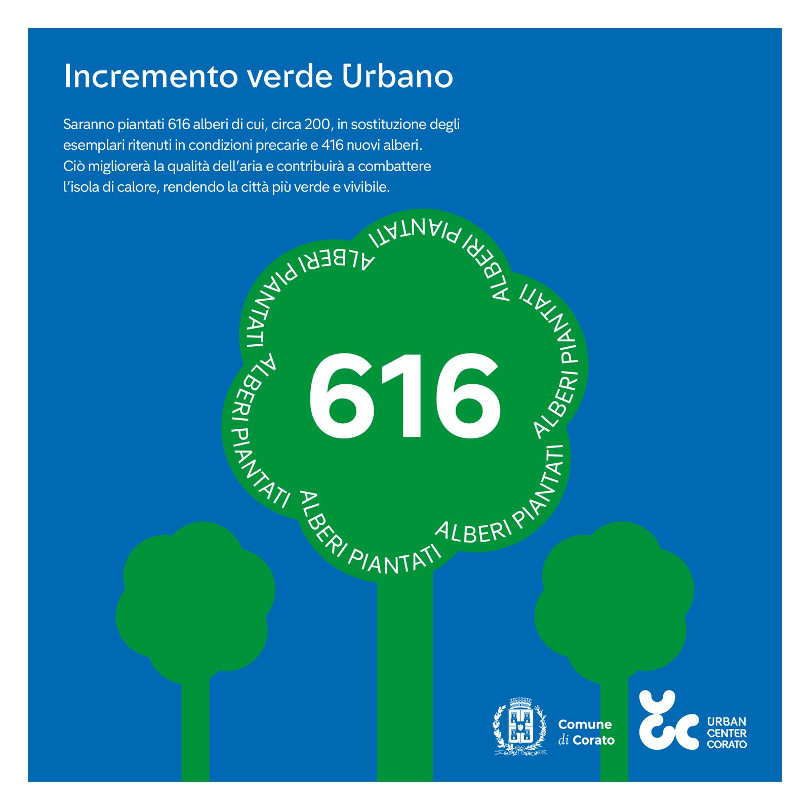 Incremento verde urbano Incremento verde urbano