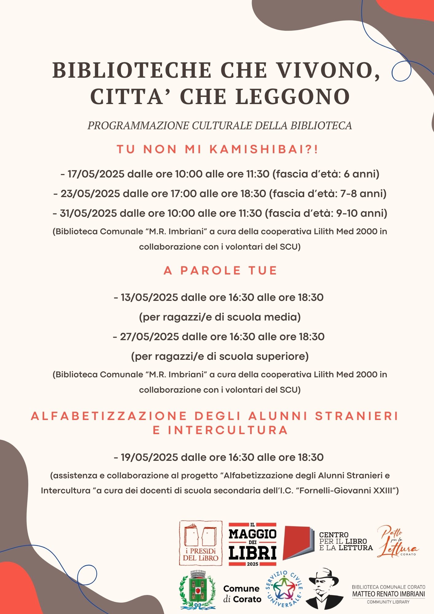 Programmazione culturale Biblioteca Programmazione culturale Biblioteca