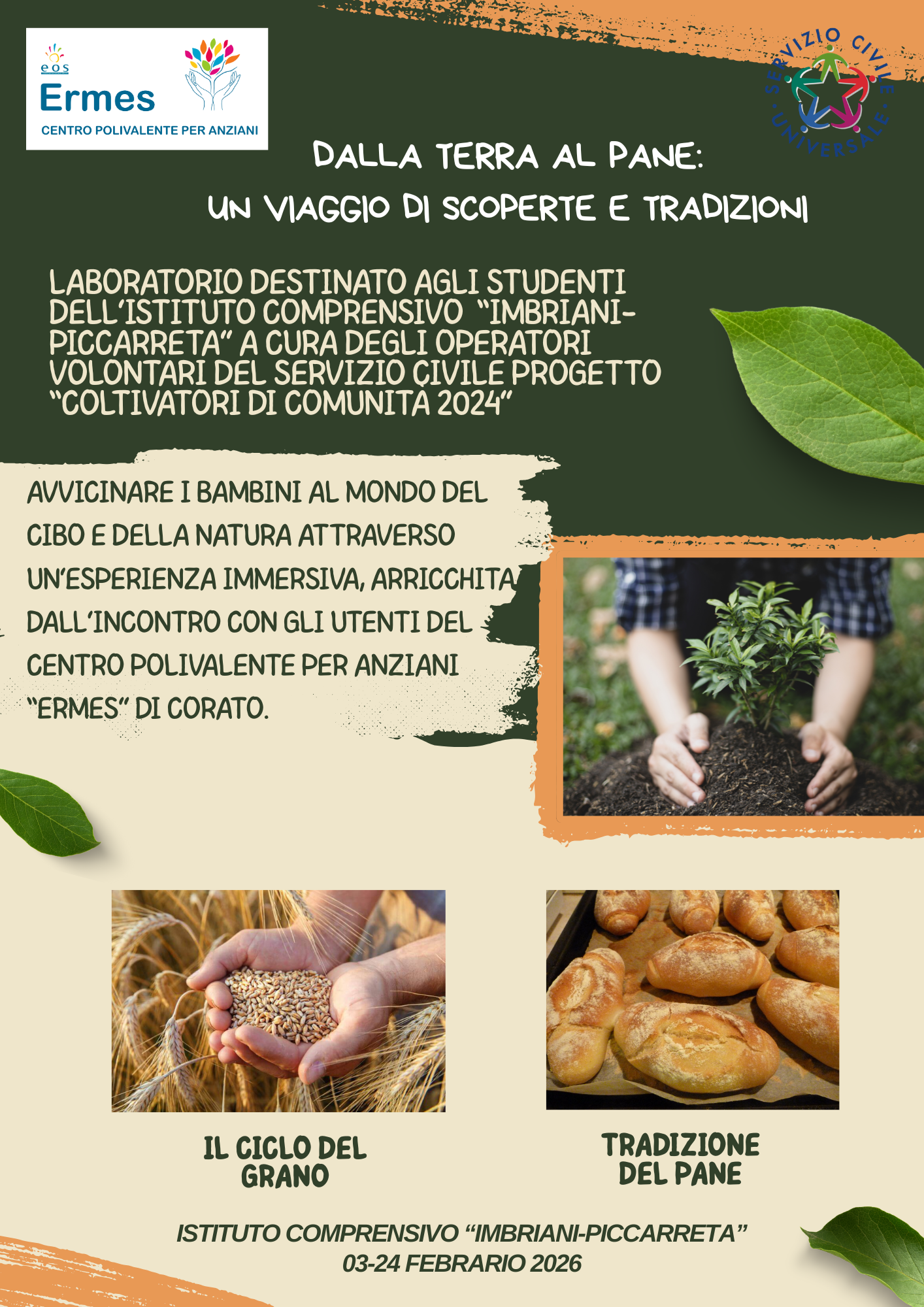 Laboratorio - Dalla terra al pane - un viaggio di scoperta e tradizioni