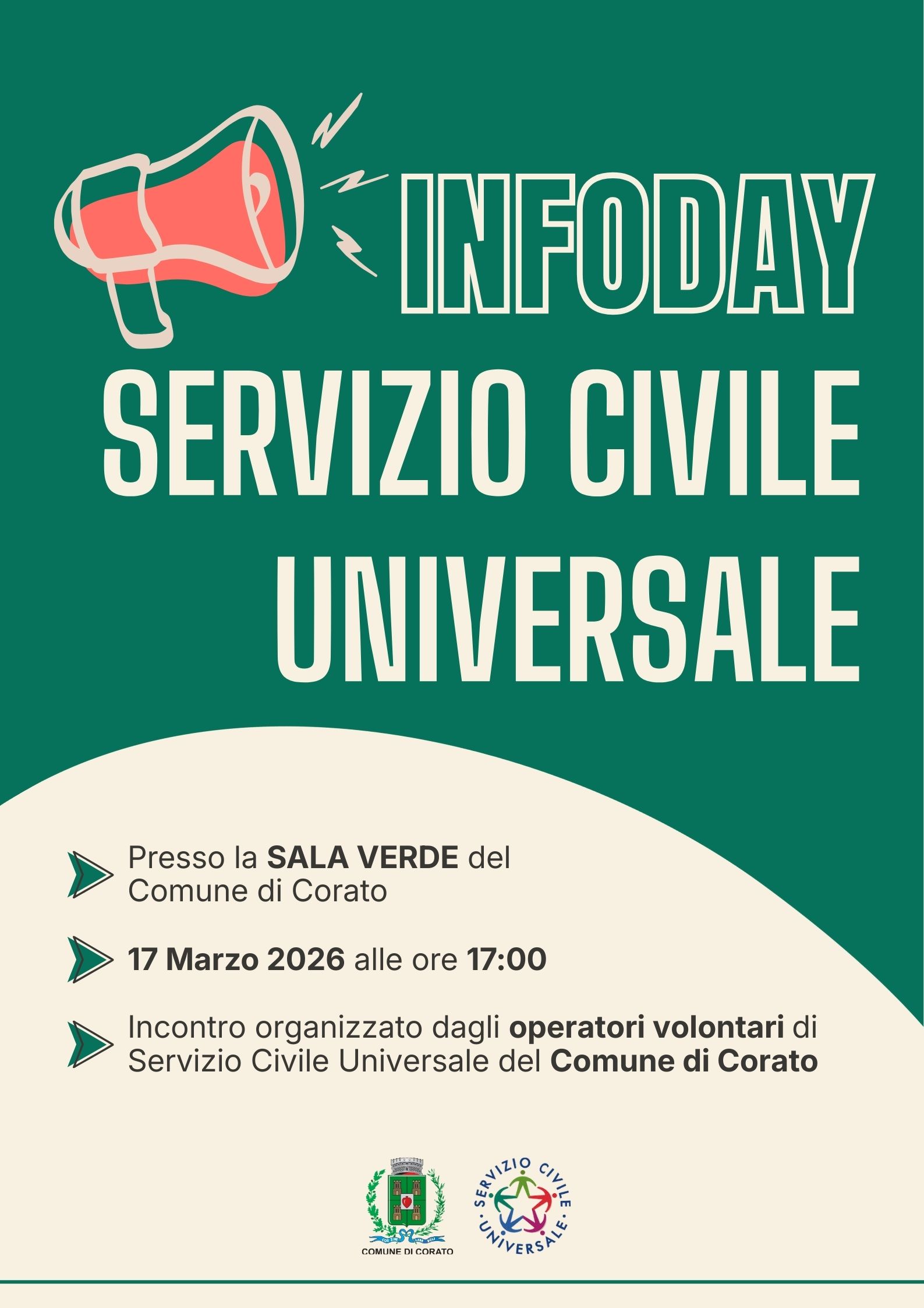 Servizio Civile Universale 2026 - Infoday 17 marzo 2026