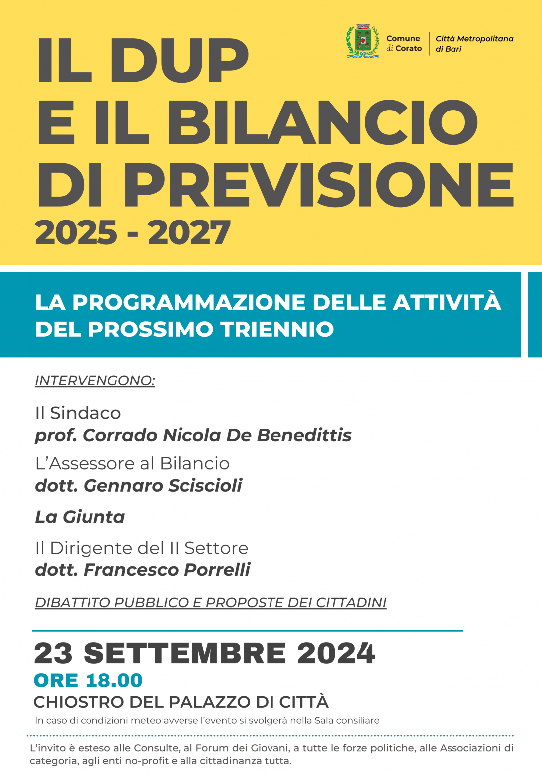 Bilancio di previsione 2025-2027
