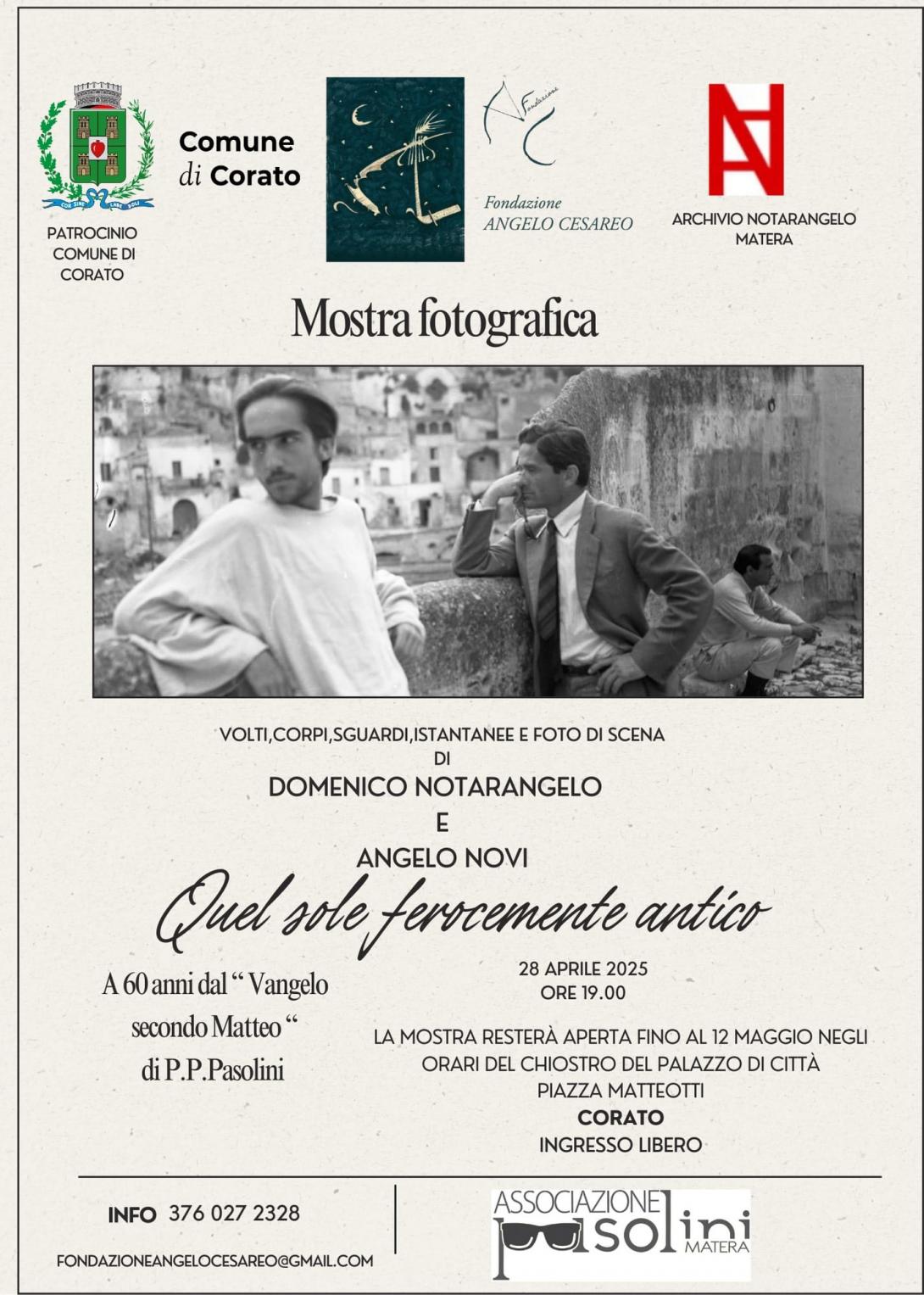 Locandina mostra Pasolini