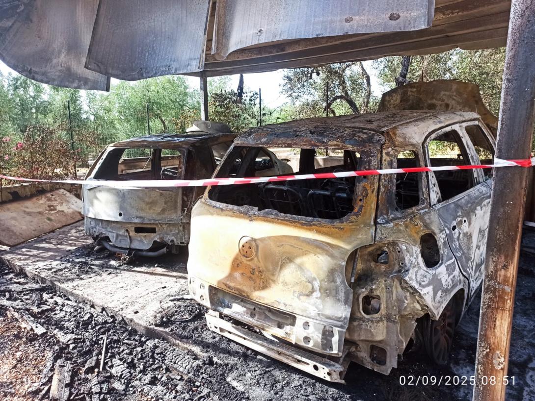 Gravissimo atto intimidatorio contro la Polizia Locale: incendiati i mezzi dell’Ispettore Superiore Lamarca