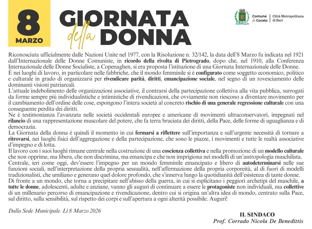 Giornata della donna 2026