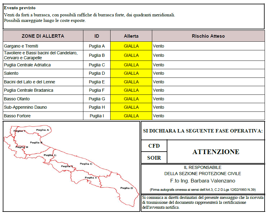 Allerta meteo Gialla 13-04-2026